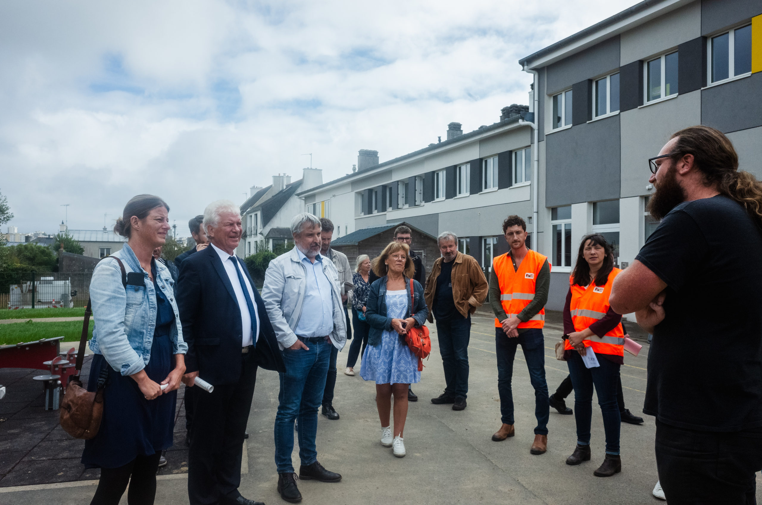 Langevin : visite de rentrée du Maire de Brest