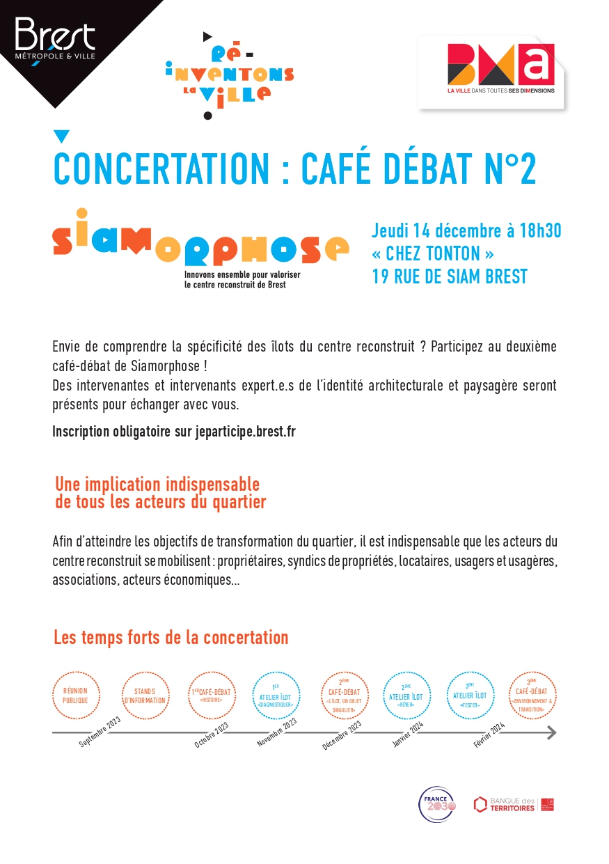 Le deuxième café-débat Siamorphose prévu jeudi 14 décembre !