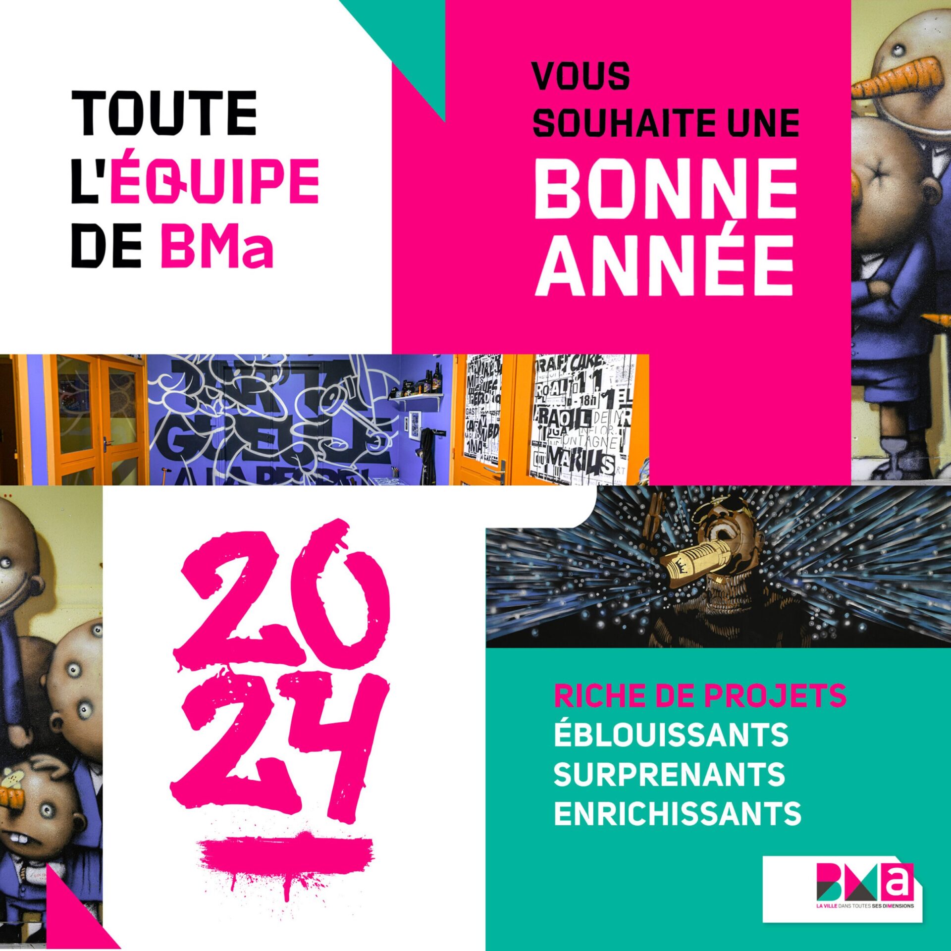 Toute l’équipe de BMa vous souhaite une bonne année 2024 !