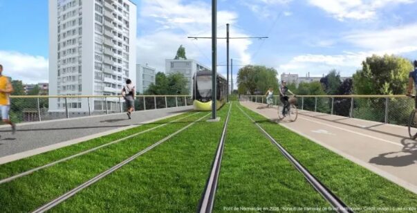 Pose de la première pierre de l’ouvrage d’art à créer au-dessus du vallon de Normandie à Kergoat