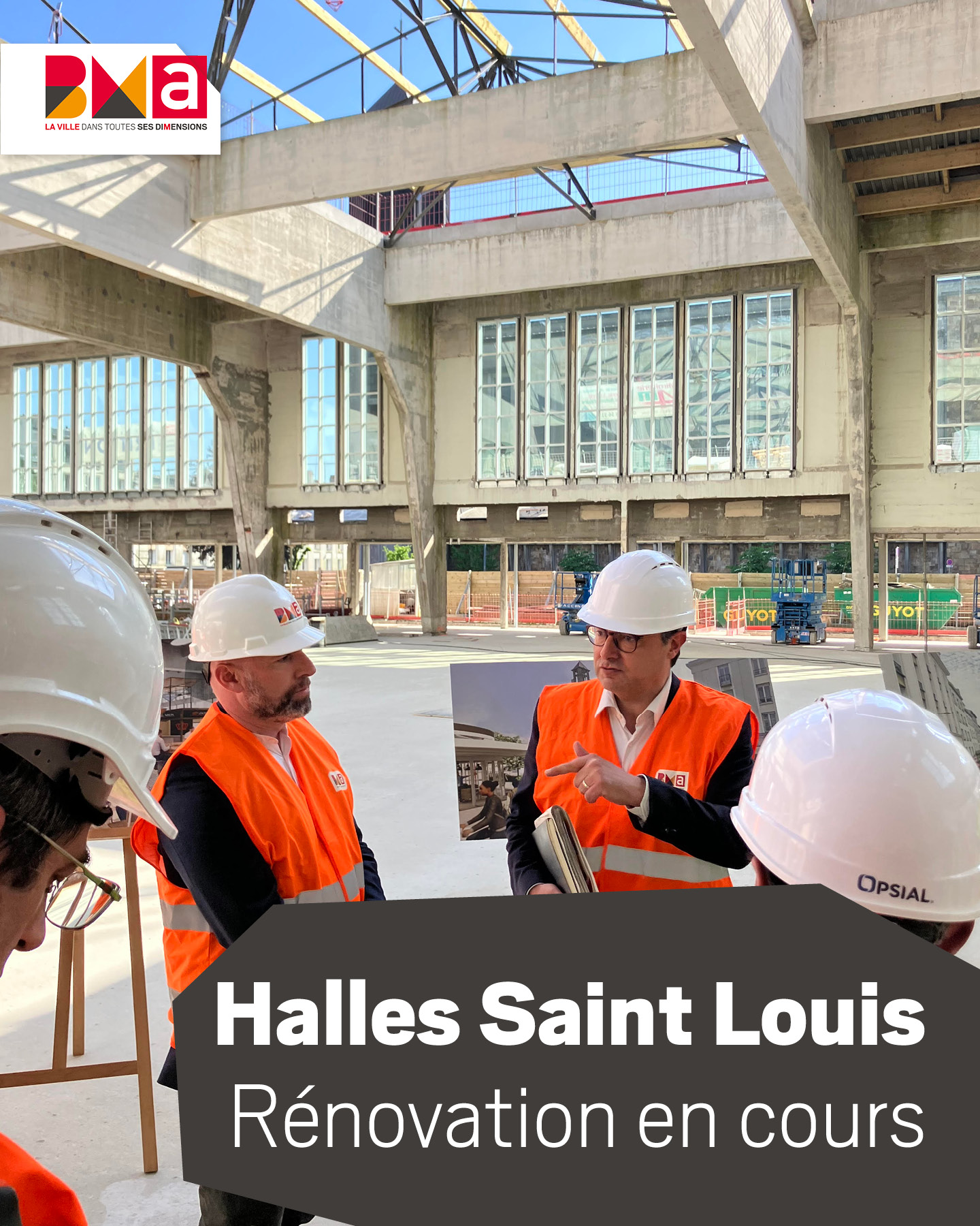 Halles Saint-Louis à Brest : BMa pilote la rénovation du bâtiment, la requalification des espaces publics et la reconstruction du parking sous-terrain